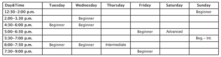 EN / Bilkent University – Sports Courses